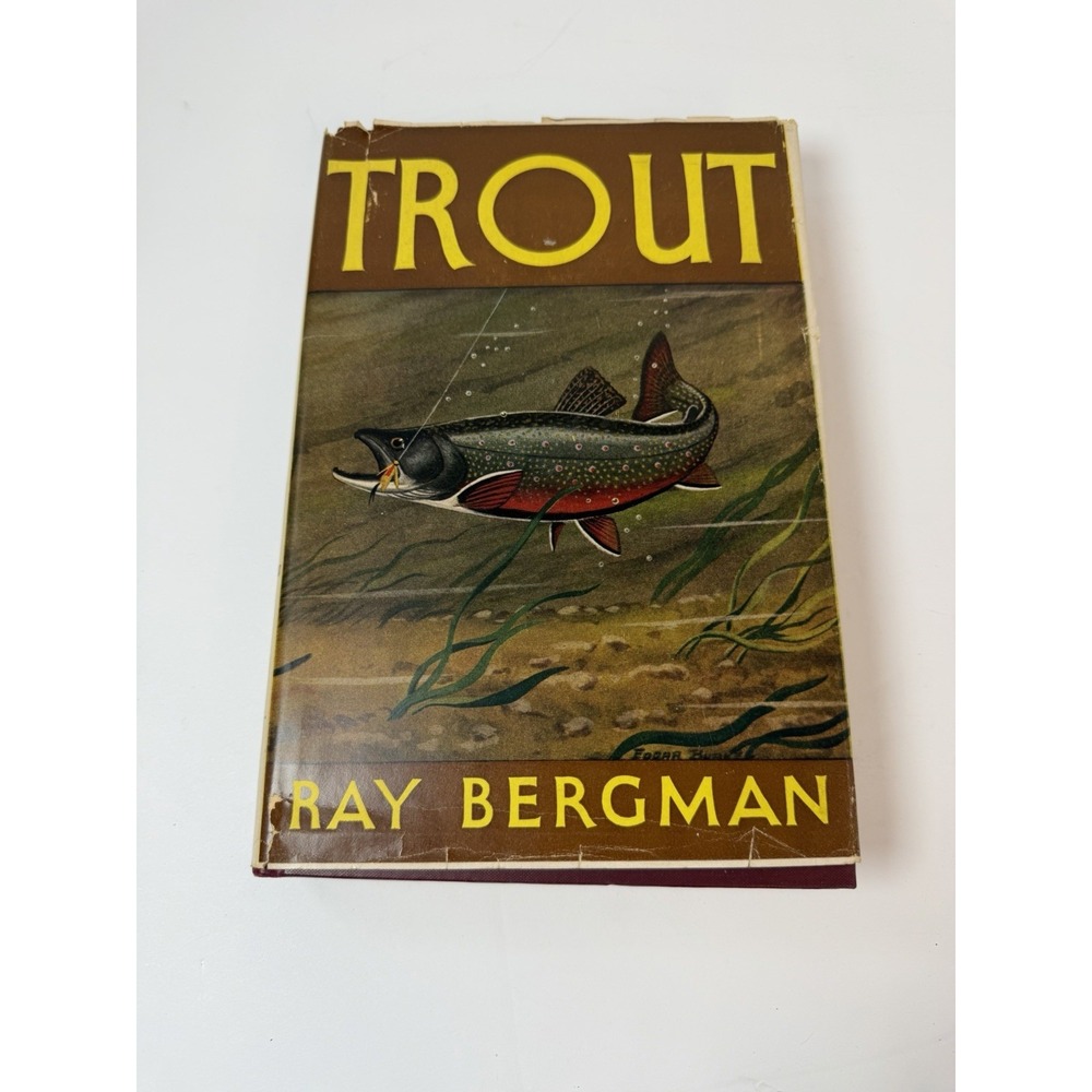 1944 Trout Ray Bergman 16 Color Fly Plates Diagrams Fishing 8th Printing